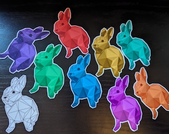 Sticker lapin en cristal