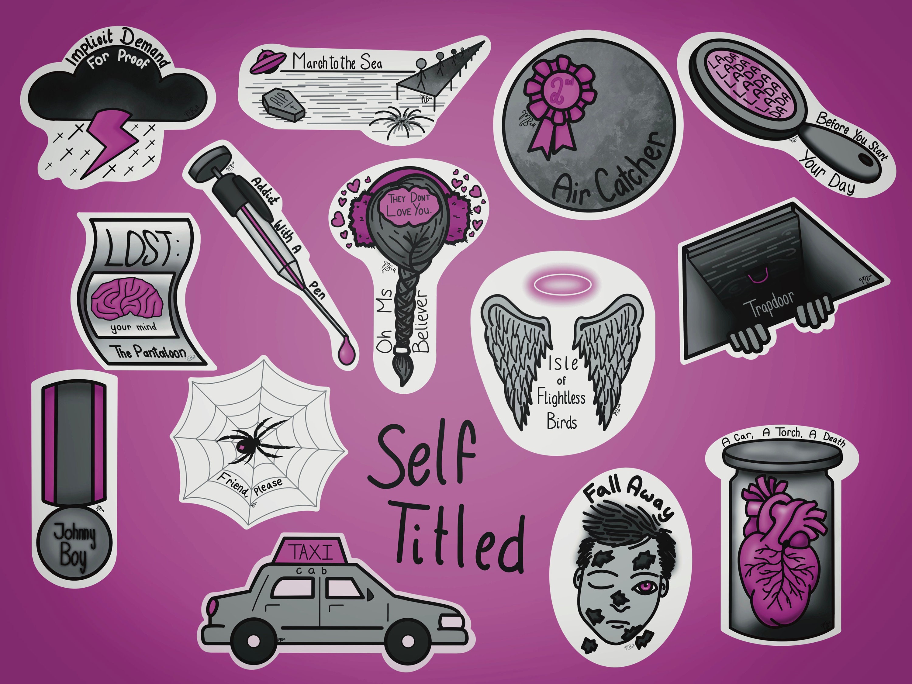 Twenty One Pilots Self Titled Stickers | Etsy