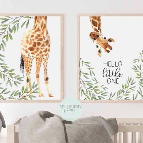 Safari Round Wood Name Sign Wood Baby Name Sign Safari Baby Etsy