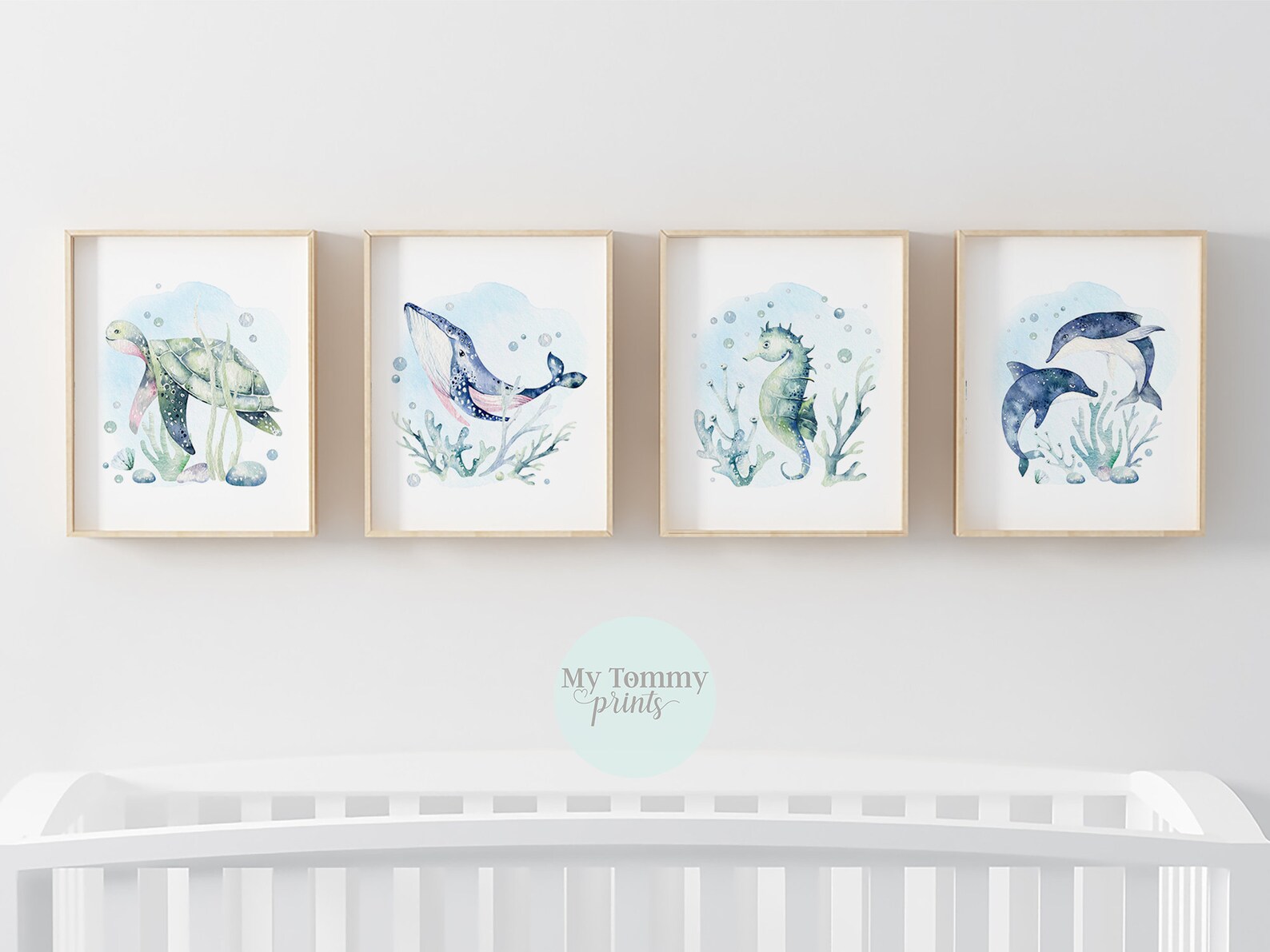 Ocean Life Sea Life Nursery Prints Nursery Decor Nursery Etsy