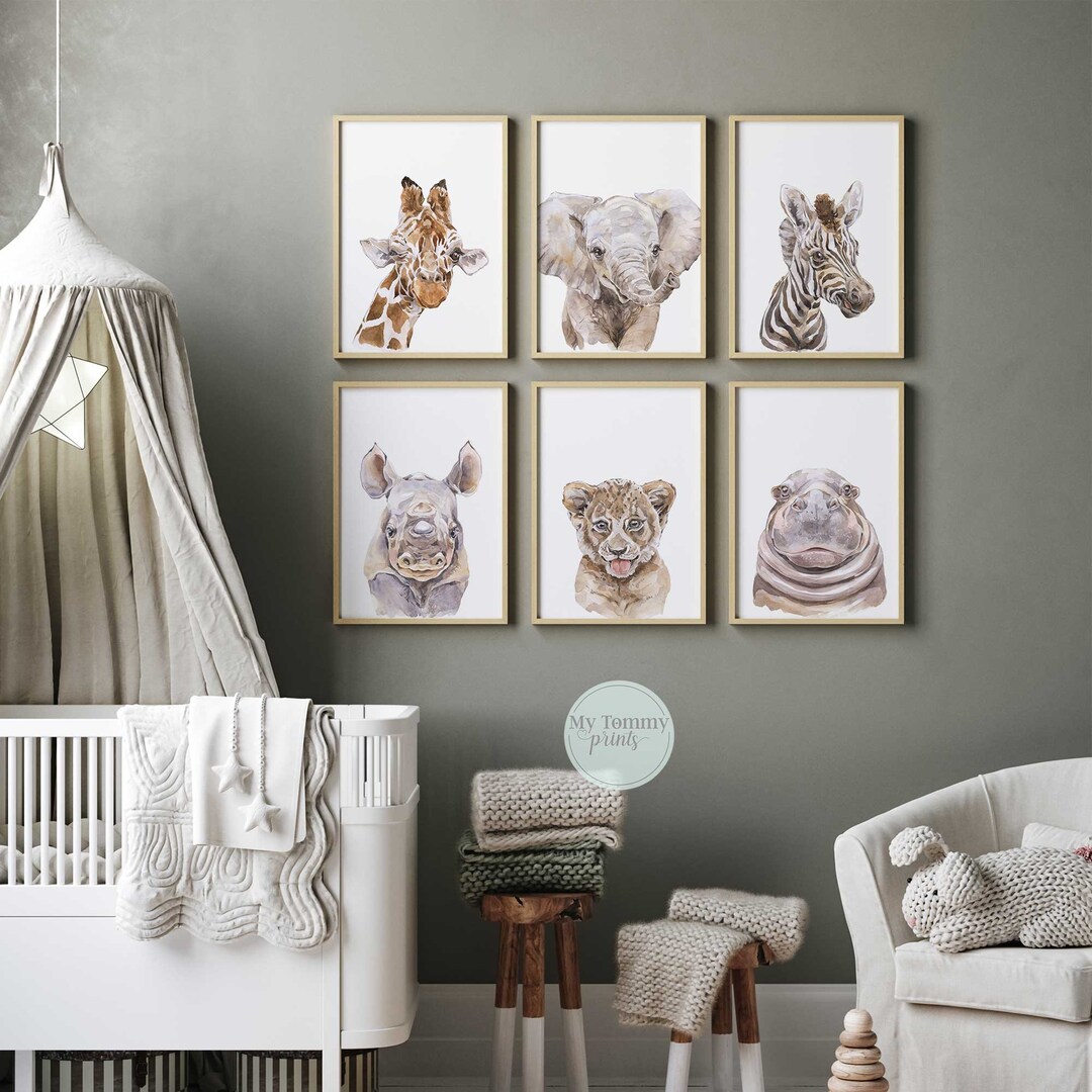 Safari Animal Prints Safari Nursery Decor Baby Room Decor Safari ...