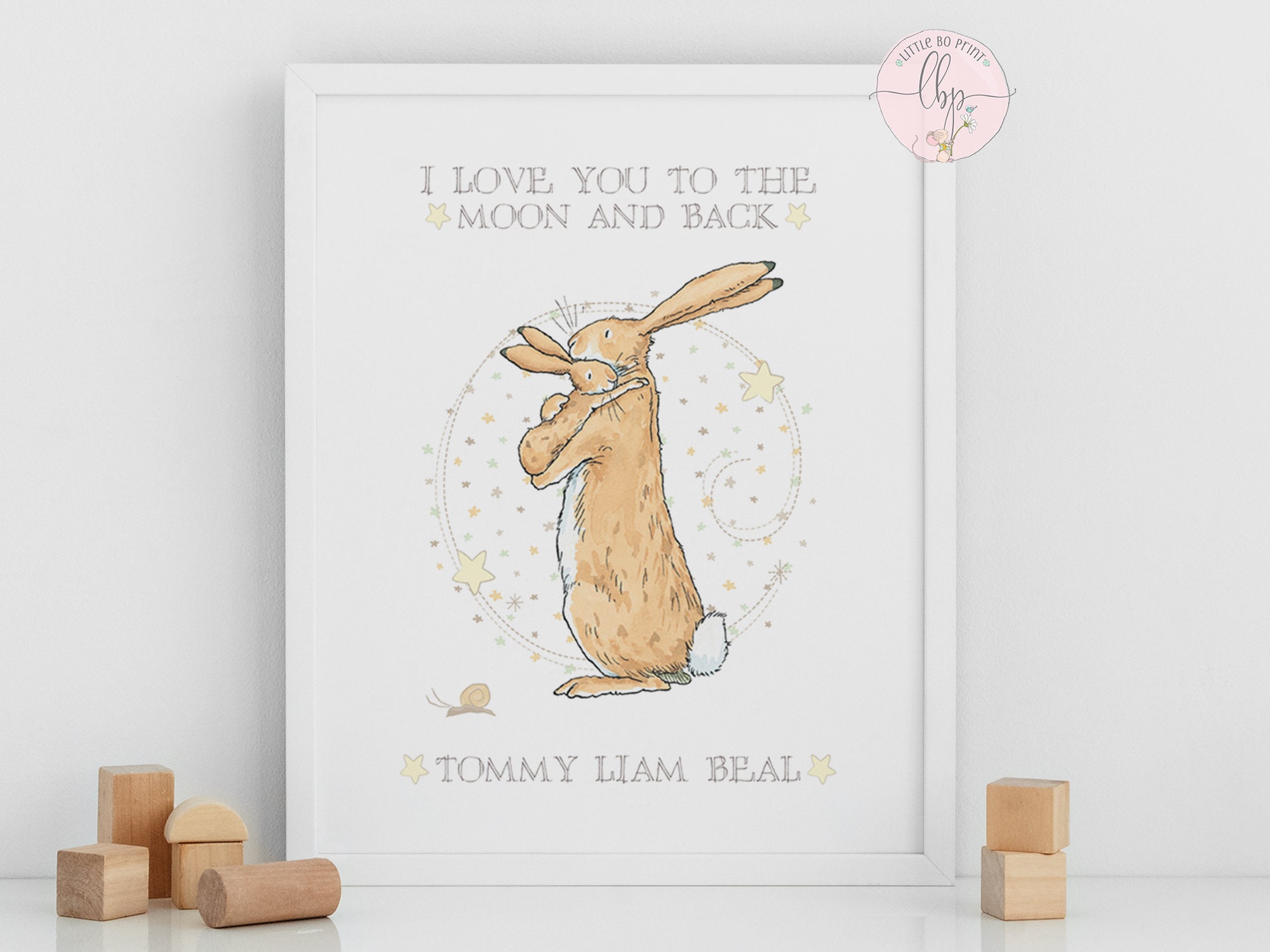 Guess how much I love you Personalised print Unisex wall Etsy