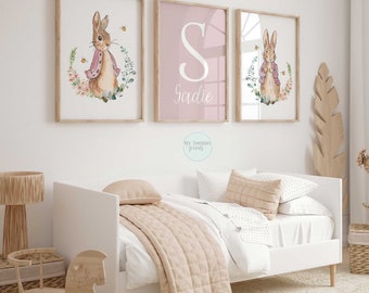 Peter Rabbit Nursery Decor for Babys Room, Beatrix Potter Prints, Baby Gifts