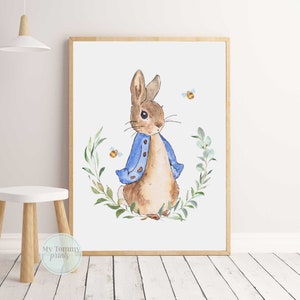 Peter Rabbit Nursery Decor, Baby Nursery Wall Art, Baby Shower Gift ...