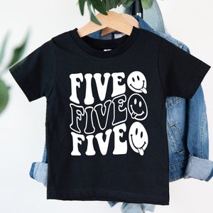 Boys 5th birthday high five shirt, fifth birthday shirt, 5th birthday shirt boy, boys fifth birthday shirt, 5th birthday tee, 5 years old