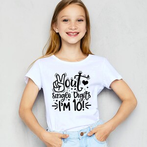 Peace Out Single Digits I&#39;m 10 Shirt, Birthday Shirt, 10th Birthday, 10th Friends Shirt, Birthday Party Shirt,Birthday Boy Gift,Gift For Him