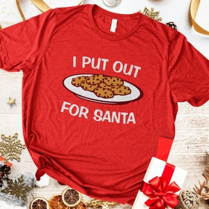Je sors pour le Père Noël, Chemise de Père Noël drôle, Chemise de Noël drôle, Chemise de Noël pour la famille, Chemise de Vacances, Pull de Noël laid, Tees de Père Noël