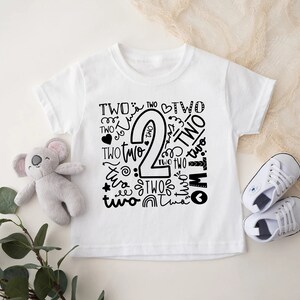 2th Birthday Shirt, Second Birthday, Second Birthday Shirt, 2th Birthday Outfit , 2th Birthday, Gift Two Birthday Shirt, 2th Birthday TShirt