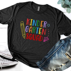 Kindergarten Squad, Lehrer Shirt, Kinder Squad, Kindergarten Stamm, Schullehrer, Lehrer Shirt, Lehrer Team, zurück zur Schule Shirt