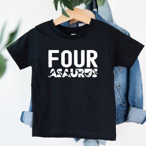 Four Asaurus Shirt, Four Year Birthday Shirt, Fourth Birthday Boy, 4th Birthday Shirt, Four Shirt, Four Birthday Party Shirt, Dino Shirt