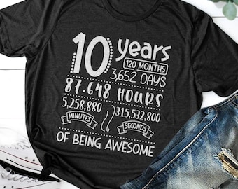 10th Birthday Shirt for Boys, Ten Year Old Birthday Shirt,Tenth Birthday Shirt,Birthday Boy Outfit, Double Digits, Video Games,Double Digits