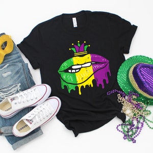 Mardi Grass Lips Shirt, Mardi Lips Shirt, Mardi Grass Lips Tee, Lips Shirt, Mardi Kiss Shirt, Mardi Grass Tshirt ,Mardi Gras Carnival Party