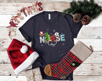 Christmas Nursing Sweatshirt, Nursing School T Shirt,Nurse Christmas shirt, Christmas Shirt, 2025 Christmas,Nurse Shirt,Nurse Gift for Woman