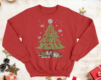 May The Force Be With You Christmas Shirt, Christmas Tree Shirt, Disney Christmas Shirt, Star Wars Christmas Shirt, Christmas Shirt