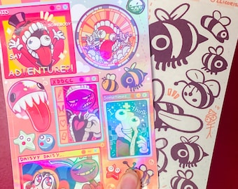 TADC Digital Circus, Caine's Bees Holographic Sticker Sheet