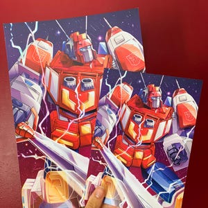 Starsaber A4 / A5 Art Print Transformers Victory