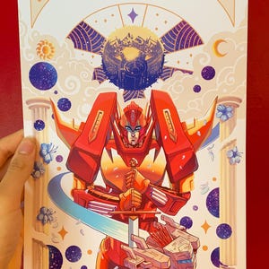 Rodimus A4 Art Print IDW Transformers MTMTE More Than Meets The Eye