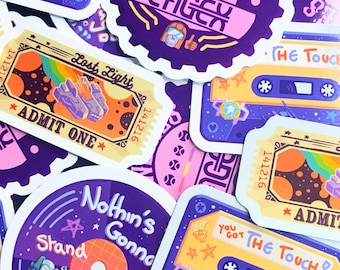 Pegatinas MTMTE/G1 inspiradas en Transformers (brillantes, holográficas, brillantes y mate)