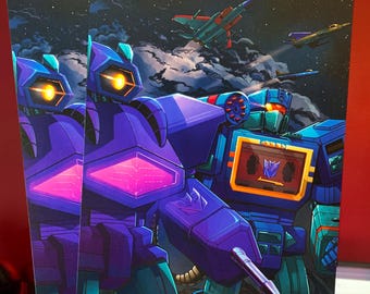 ディセプティコン サウンドウェーブ ショックウェーブ A5 ポスター アートプリント