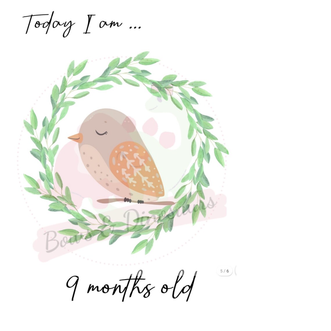 Monthly baby signs Printable Baby development Photography | Etsy