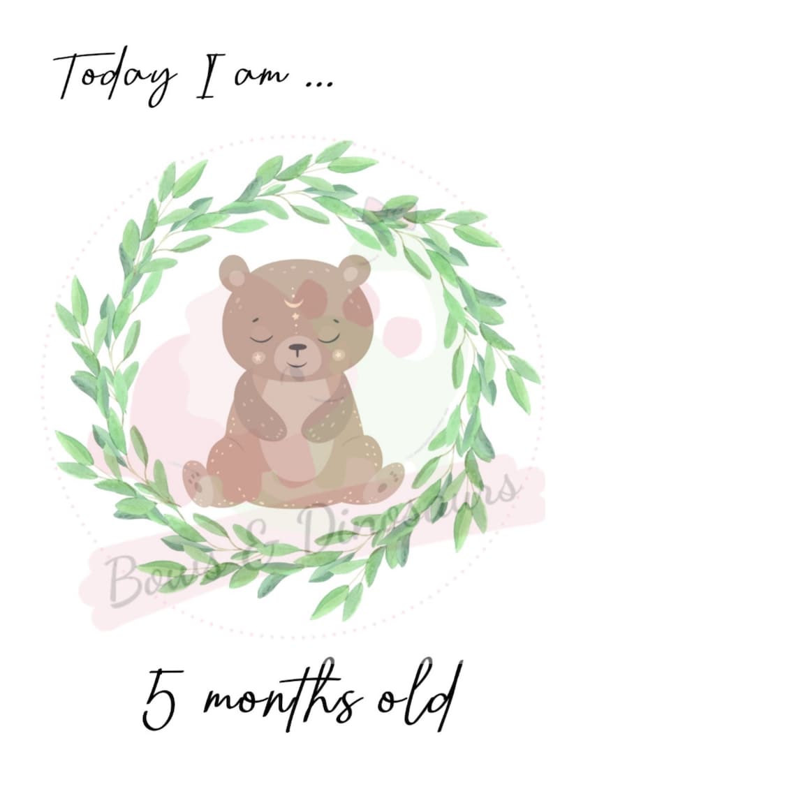 Monthly baby signs Printable Baby development Photography | Etsy