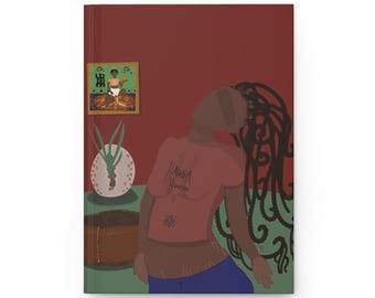 Hardcover Journal Matte "Hausa Hoodoo Dagin Arewa" | Black Femme Power
