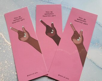 Favorite Part - Honest Reaction Cute African American Bookmarks | Ebonics | Books