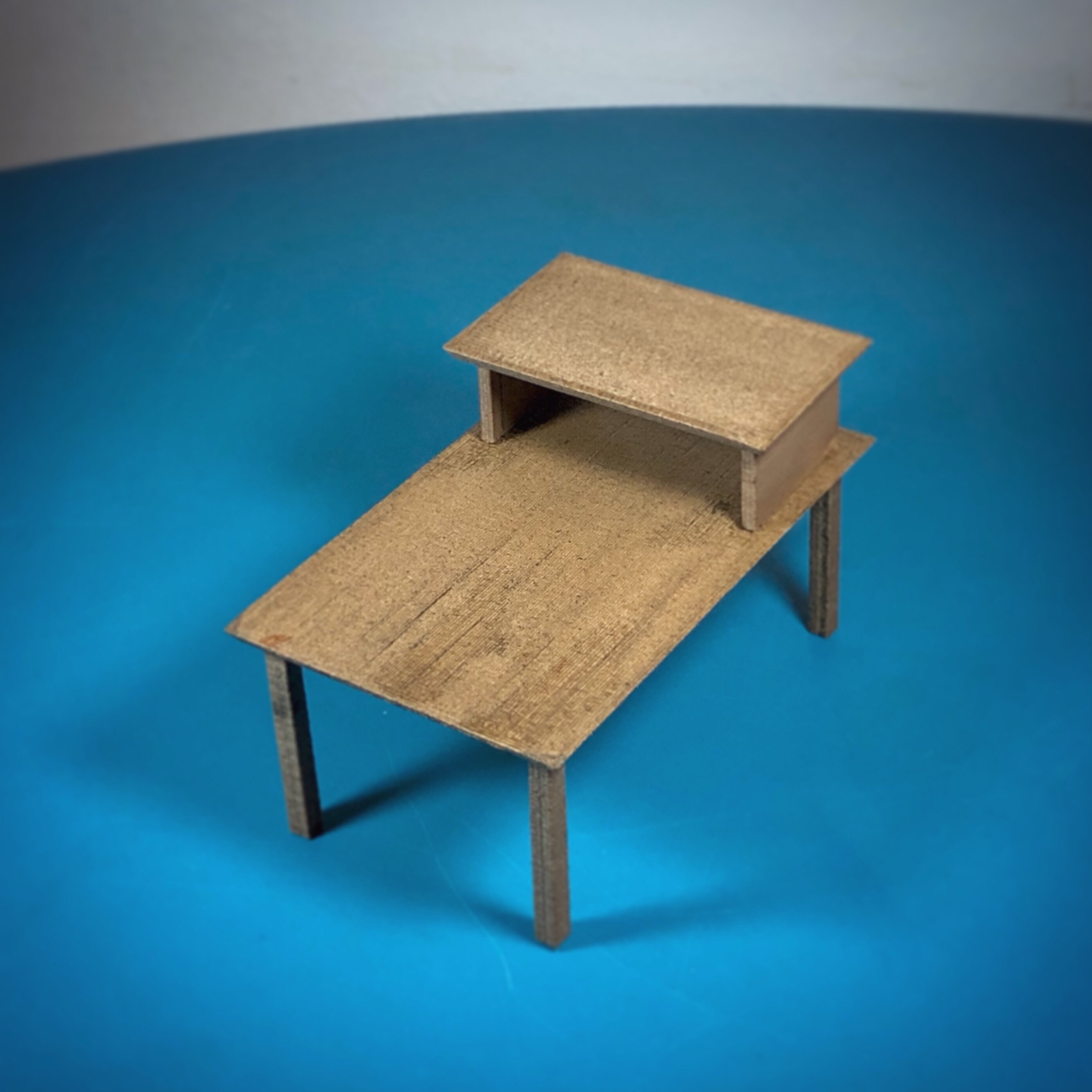 Danish Modern Dollhouse End Table 3d Printed Etsy