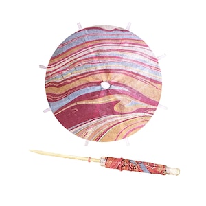 25 x Seaside Marble Cocktail Umbrellas - NEW Seaside Marble Drink Umbrellas