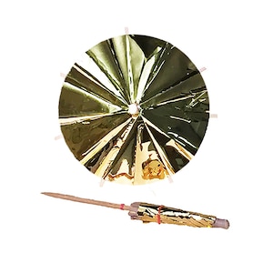 25 x Gold Foil Cocktail Umbrellas - NEW Gold Foil Drink Umbrellas