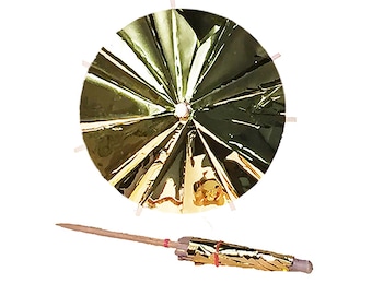 25 x Gold Foil Cocktail Umbrellas - NEW Gold Foil Drink Umbrellas