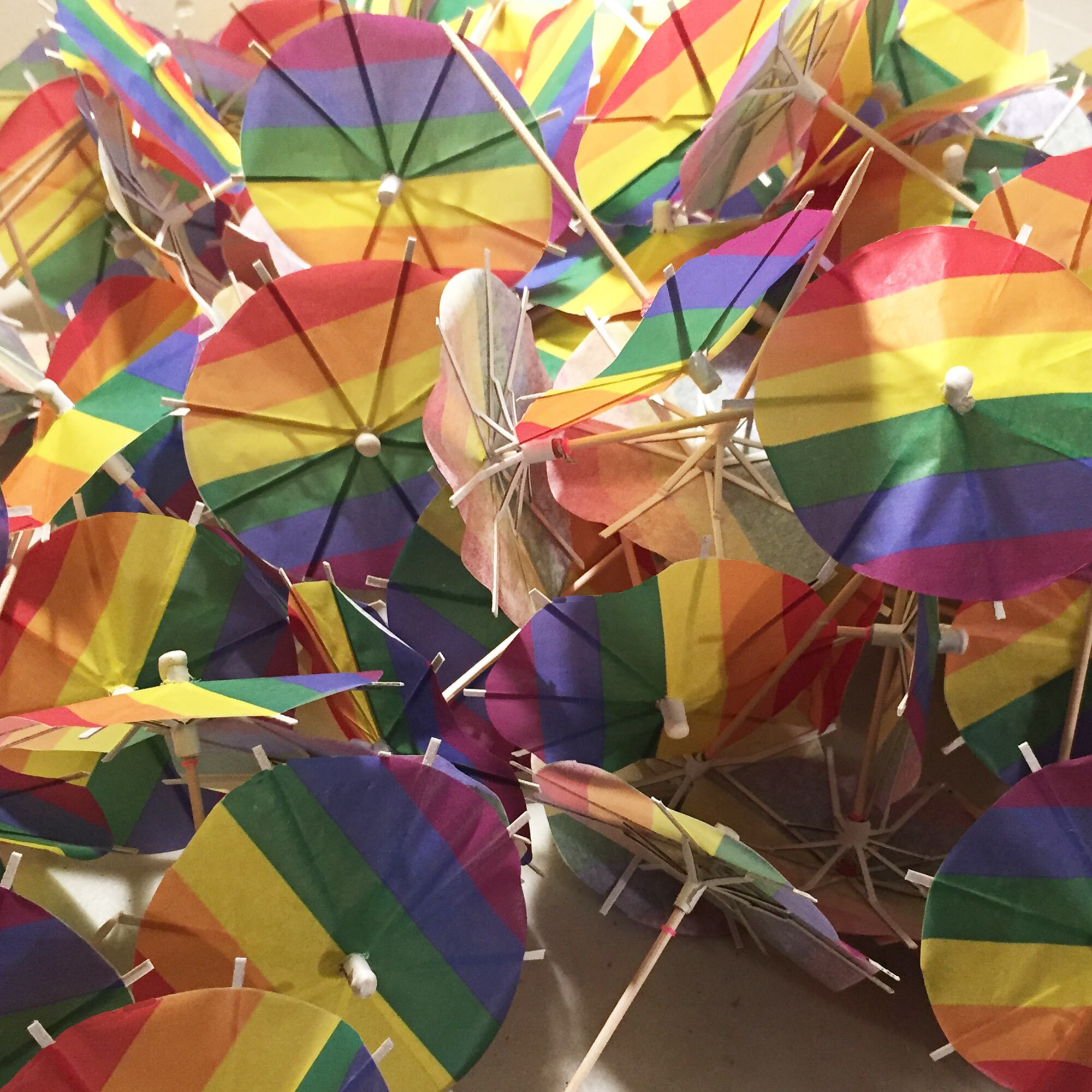 25 X Pride Flag Cocktail Umbrellas Stripe Drink Umbrella Etsy Canada