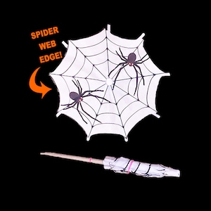 8 x Halloween Spiders Cocktail Umbrellas Drink Umbrella Handmade New Dessert Cake Topper Cupcake Tropical Luau Party Paper Parasol Picks
