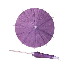 100 x Lilac Purple Cocktail Umbrellas - NEW Lilac Purple Drink Umbrellas