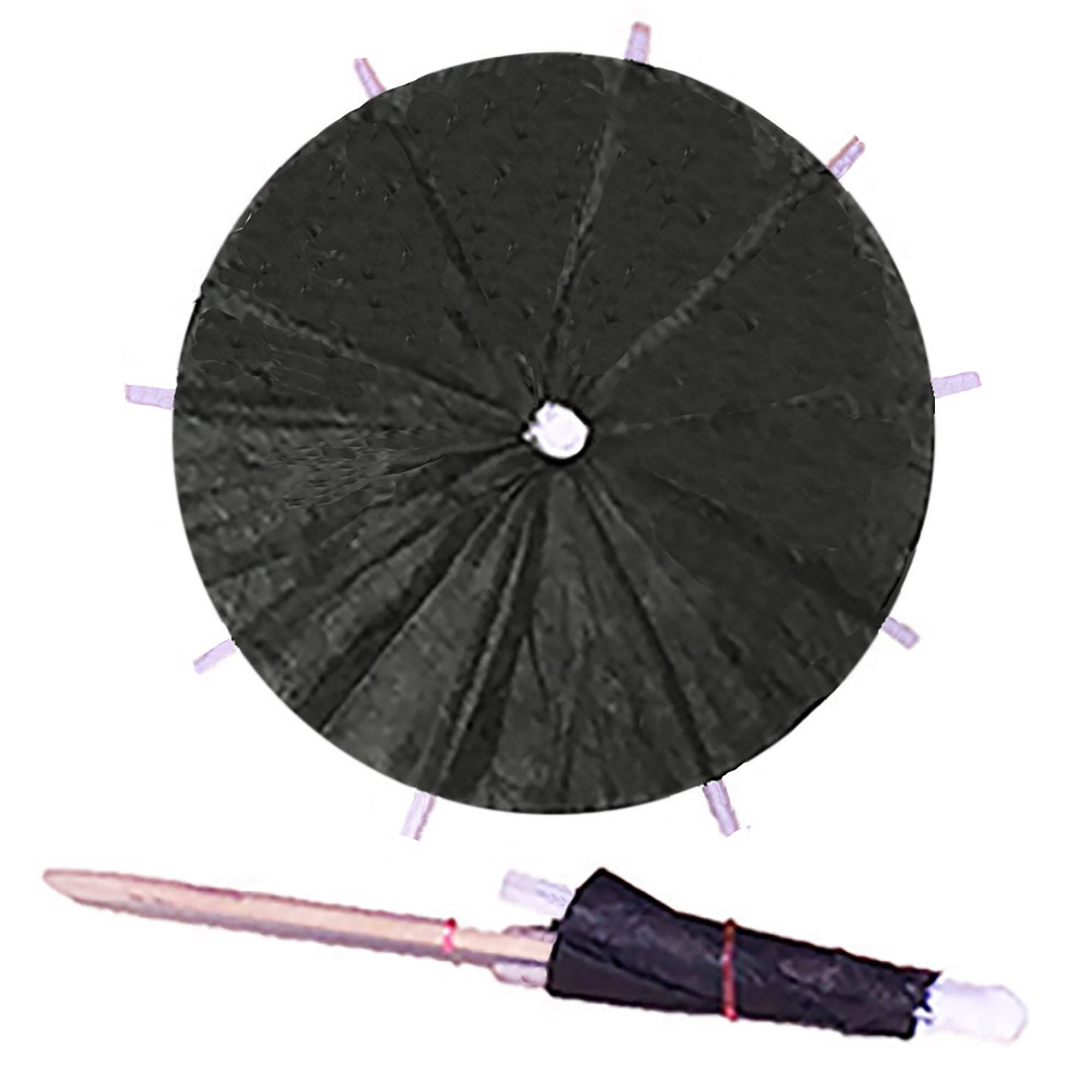 25 X Black Cocktail Umbrellas Drink Umbrella Handmade New Etsy