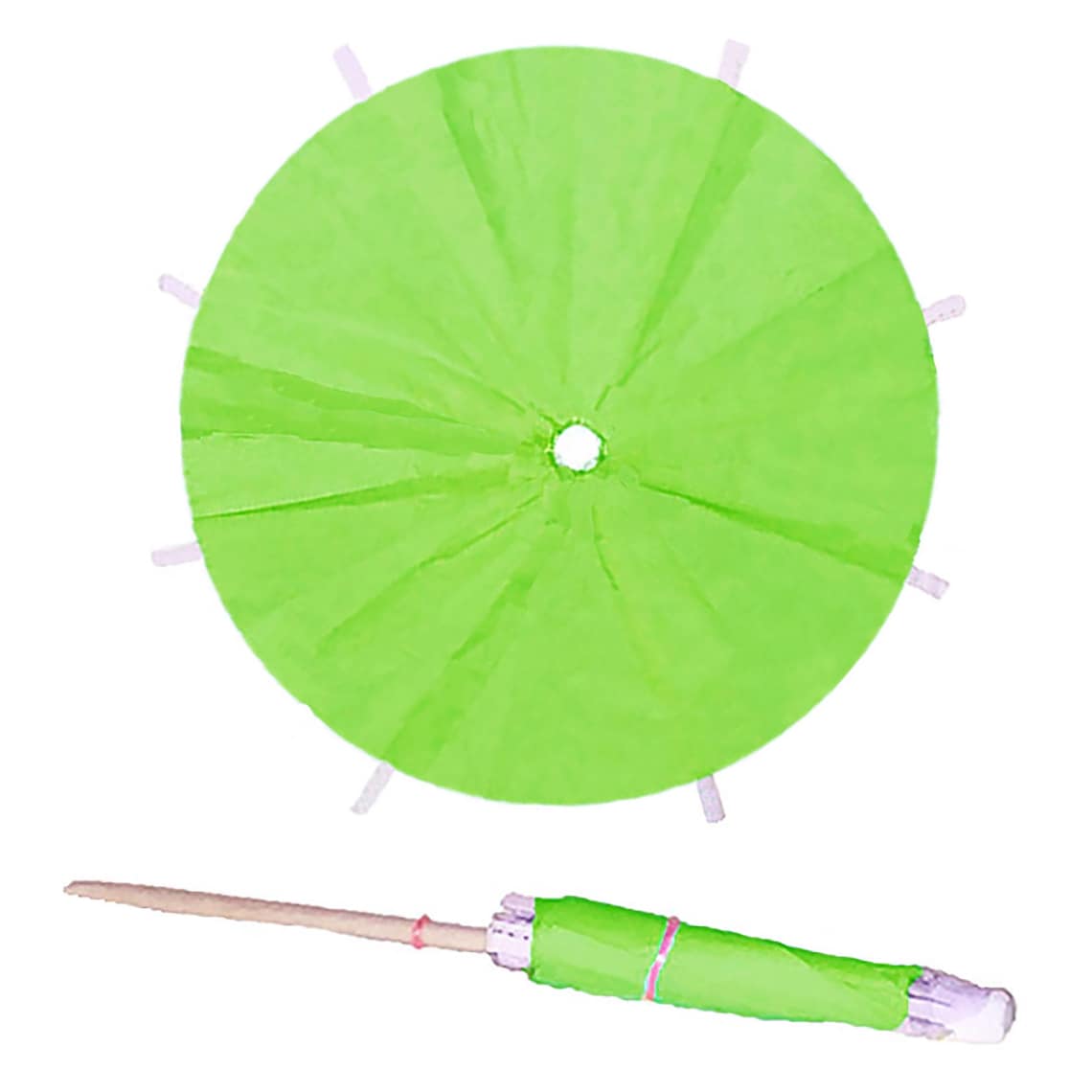 8 X Lime Green Cocktail Umbrellas NEW Lime Green Drink Etsy