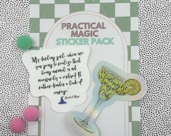 Waterproof Practical Magic sticker, my darling girl quote sticker, practical magic decal, fall sticker, movie quotes, practical magic gift