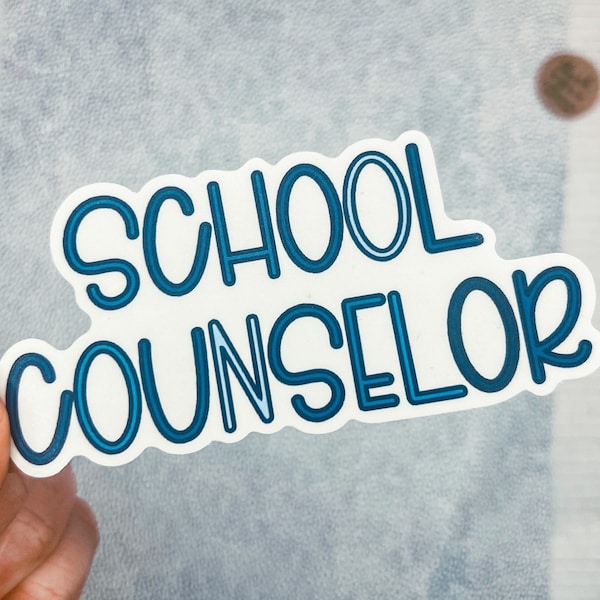 Waterproof Counseling Sticker, School Counselor Gift, Mental health, Elementary Middle High School Counselor, school counseling shirt