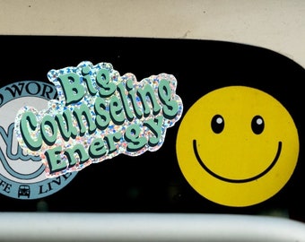 Waterproof School Counselor sticker, school counselor gift, elementary middle high school counselor, mental health appreciation