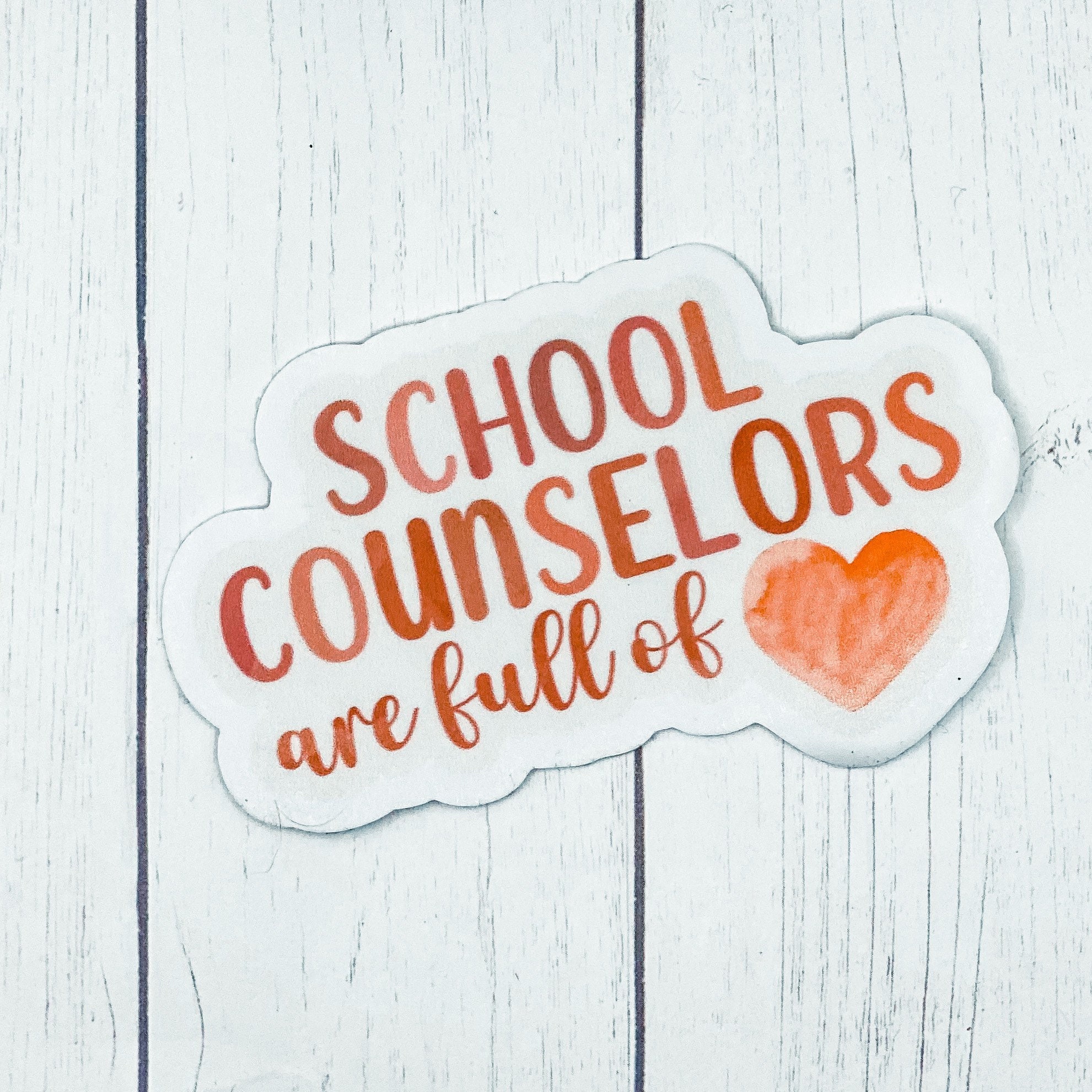 Waterproof School Counselor Sticker, Valentine Gift, Gifts for School ...