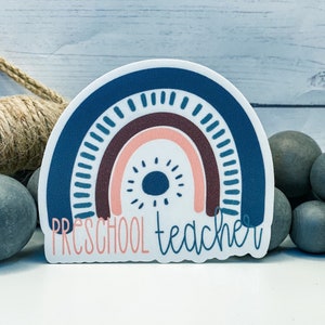 Waterproof Preschool Teacher sticker, teacher appreciation sticker, teacher valentine gift