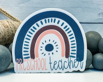 Waterproof Preschool Teacher sticker, teacher appreciation sticker, teacher valentine gift