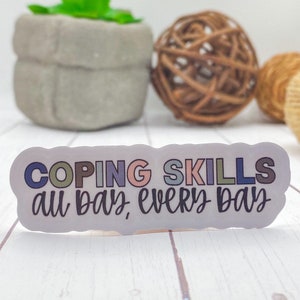 Waterproof Counselor Sticker, school Counselor, Coping skills Sticker, gifts for counselor, elementary school counselor, mental health