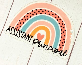 Waterproof Assistant Principal Sticker, principal educator appreciation, leadership sticker, principal gift