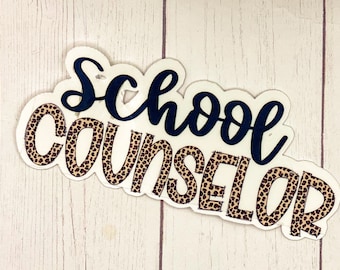 Waterproof School counselor sticker, appreciation coffee sticker, mental health sticker, counseling sticker, school counselor gift