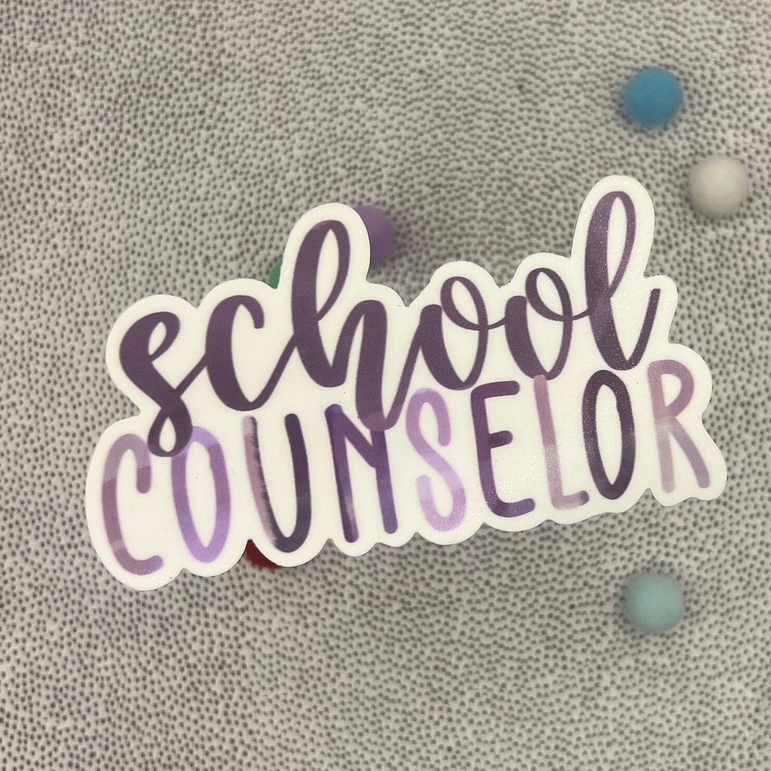 Waterproof School Counselor Sticker, School Counselor, Gifts for ...