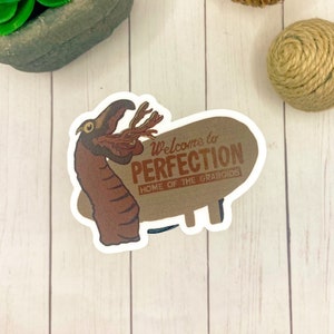 Waterproof Tremors sticker, graboid sticker, Kevin bacon sticker, 90s classic, stocking stuffer