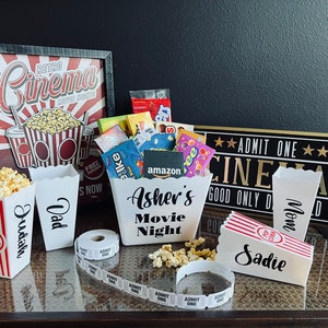 Movie Night at Home Gift!! FREE SHIPPING! 5 size options available.