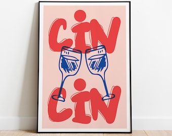 Cin Cin-tryck: Väggkonst (digital nedladdning)