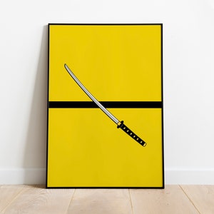 Kill Bill Minimal Printed Poster